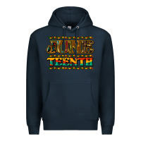 Navy Juneteenth Premium Hoodie - HowdyJamesFarm