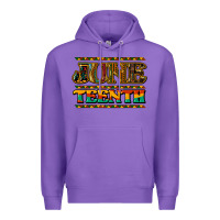 Purple Juneteenth Premium Hoodie - HowdyJamesFarm