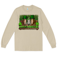 Mushroom happy st. patrick's day horses with leprechaun hat and bandana Long Sleeve Tee - RanaPortraitStore