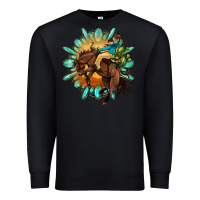 Black gemstone cowboy Premium Sweatshirt - OliviaCreatesArt