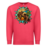 Cardinal gemstone cowboy Premium Sweatshirt - OliviaCreatesArt