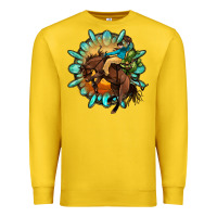 Lemon gemstone cowboy Premium Sweatshirt - OliviaCreatesArt