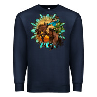 Navy gemstone cowboy Premium Sweatshirt - OliviaCreatesArt