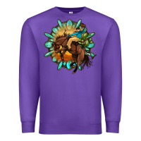 Purple gemstone cowboy Premium Sweatshirt - OliviaCreatesArt