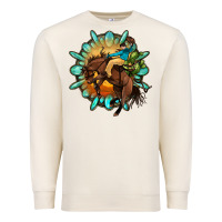 Sandshell gemstone cowboy Premium Sweatshirt - OliviaCreatesArt
