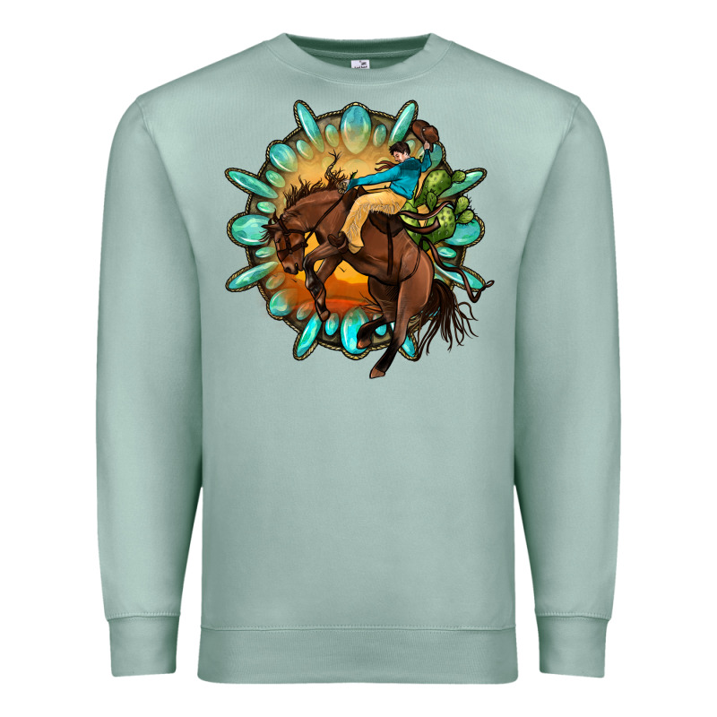 Gemstone Cowboy Premium Sweatshirt by OliviaCreatesArt | Teevron