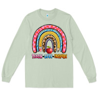 Matcha teach love inspire rainbow Long Sleeve Tee - Artiststas