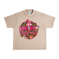 French Oak pink merry christmas Urban Heavy Tee - MaliasSmallBusiness