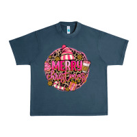 Midnight Navy pink merry christmas Urban Heavy Tee - MaliasSmallBusiness