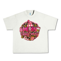 Pistachio pink merry christmas Urban Heavy Tee - MaliasSmallBusiness
