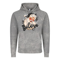 Cloud Rock believe buffalo plaid white christmas santa claus Vintage Hoodie - MaliasSmallBusiness