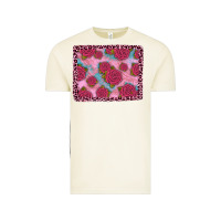 Vintage Arctic pink rose leopard background Vintage Tee - JahusDesignShop