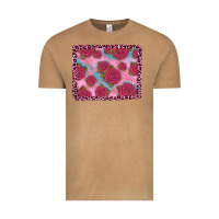 Vintage Camel pink rose leopard background Vintage Tee - JahusDesignShop