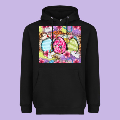 Easter Eggs Nurse Heavyweight Hoodie Designed By Oliviacreatesart