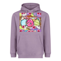Lavender Easter eggs Nurse Heavyweight Hoodie - OliviaCreatesArt
