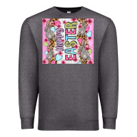 Charcoal Heather Happy Easter bunnies eggs 20oz skinny tumbler Premium Sweatshirt - OliviaCreatesArt
