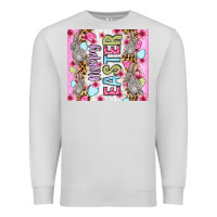 Dove Grey Happy Easter bunnies eggs 20oz skinny tumbler Premium Sweatshirt - OliviaCreatesArt