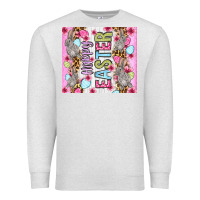 Oatmeal Heather Happy Easter bunnies eggs 20oz skinny tumbler Premium Sweatshirt - OliviaCreatesArt