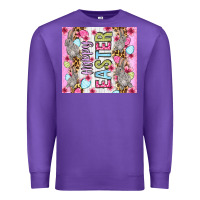 Purple Happy Easter bunnies eggs 20oz skinny tumbler Premium Sweatshirt - OliviaCreatesArt