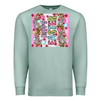 Seafoam Happy Easter bunnies eggs 20oz skinny tumbler Premium Sweatshirt - OliviaCreatesArt