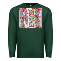 Sports Green Happy Easter bunnies eggs 20oz skinny tumbler Premium Sweatshirt - OliviaCreatesArt
