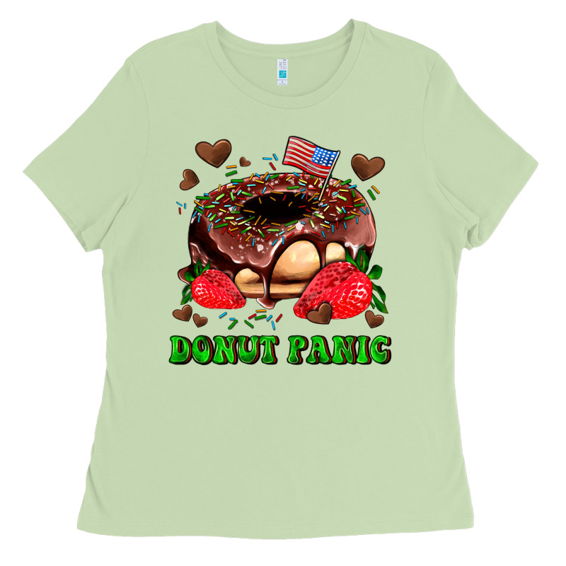 Donut Panic Ladies Tee by AdoDesignShop | Teevron
