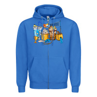 True Royal Volleyball coffee cups Zipper Hoodie - HowdyJamesFarm