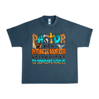 Midnight Navy Pastor not a miracle worker Urban Heavy Tee - MaliasSmallBusiness