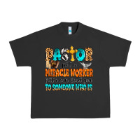 Pigment Black Pastor not a miracle worker Urban Heavy Tee - MaliasSmallBusiness