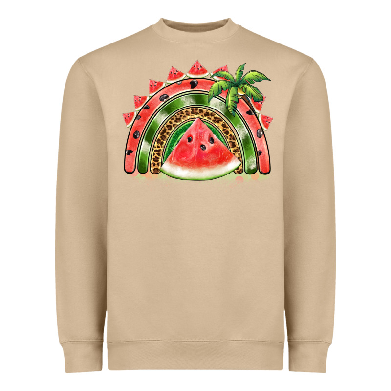 Watermelon Slice  Rainbow Heavyweight Sweatshirt by BarkalooDesign | Teevron