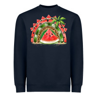 Navy watermelon slice  rainbow Heavyweight Sweatshirt - BarkalooDesign