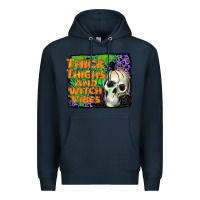 Navy thick thighs and witch vibes Premium Hoodie - JahusDesignShop