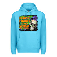 Ocean Blue thick thighs and witch vibes Premium Hoodie - JahusDesignShop