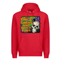 Red thick thighs and witch vibes Premium Hoodie - JahusDesignShop