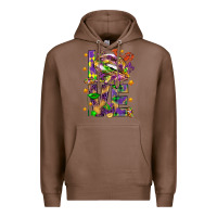 Chestnut Mardi Gras love lips Premium Hoodie - HowdyJamesFarm