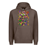 Coffee Mardi Gras love lips Premium Hoodie - HowdyJamesFarm