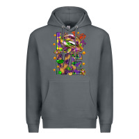 Rock Mardi Gras love lips Premium Hoodie - HowdyJamesFarm