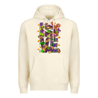 Sandshell Mardi Gras love lips Premium Hoodie - HowdyJamesFarm
