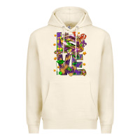 Tofu Mardi Gras love lips Premium Hoodie - HowdyJamesFarm