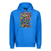 True Royal Mardi Gras love lips Premium Hoodie - HowdyJamesFarm