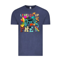 Vintage Denim leveled up pre k Vintage Tee - NancyCooperArtShop