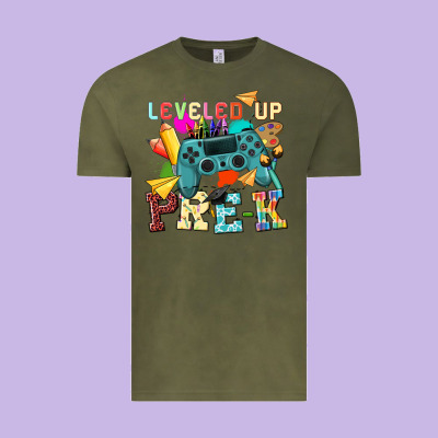 Leveled Up Pre K Vintage Tee Designed By Nancycooperartshop