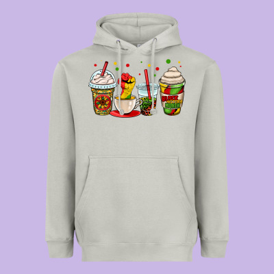 Juneteenth Bhm Coffee Cups Heavyweight Hoodie Designed By Oliviacreatesart