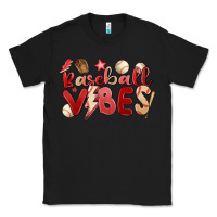Black baseball vibes Classic Tee - MaliasSmallBusiness