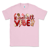 Bubblegum Pink baseball vibes Classic Tee - MaliasSmallBusiness