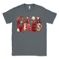 Charcoal Heather baseball vibes Classic Tee - MaliasSmallBusiness