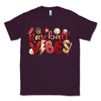 Plum baseball vibes Classic Tee - MaliasSmallBusiness
