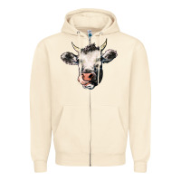 Sandshell Cow Zipper Hoodie - HowdyJamesFarm