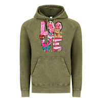 Vintage Olive love valentines day Vintage Hoodie - NancyCooperArtShop