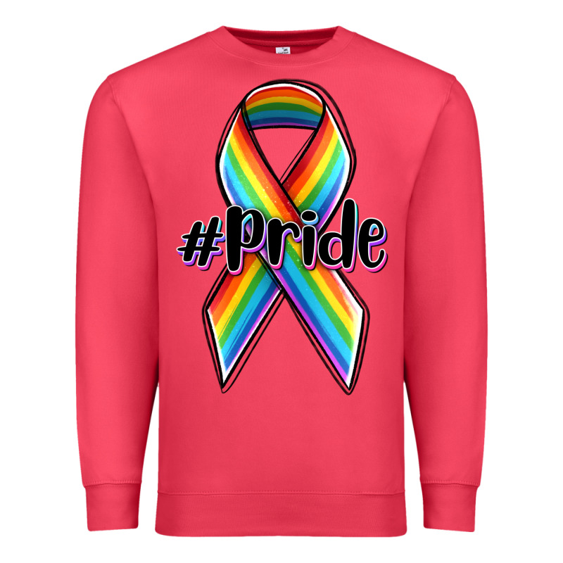 Pride Lgbtq Awareness Ribbon Premium Sweatshirt by OliviaCreatesArt | Teevron